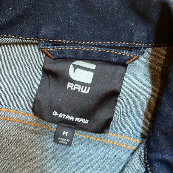 Men’s G-Star Raw denim button down slim denim jacket - Picture 3 of 11